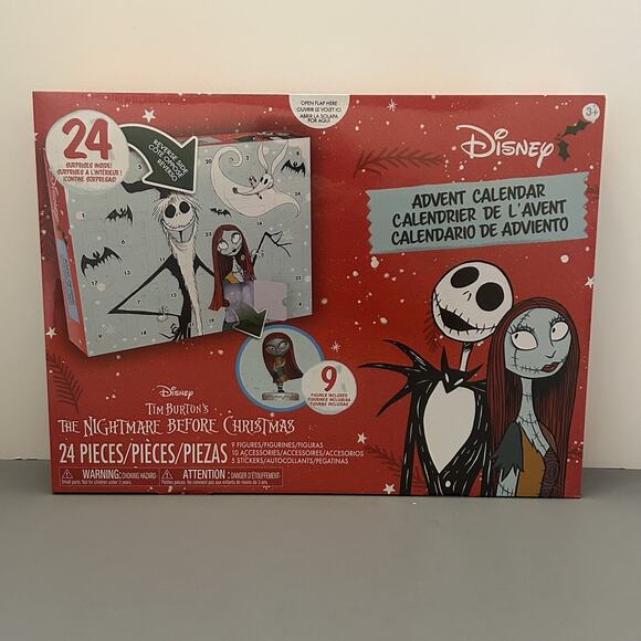 Disney Other - Tim Burton Nightmare Before Christmas Advent Calendar 24 Pieces Holiday Disney
